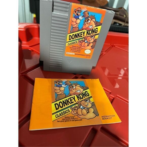 Donkey Kong Classics Nintendo Entertainment System NES Game Authentic W/ Manual - Picture 3 of 4